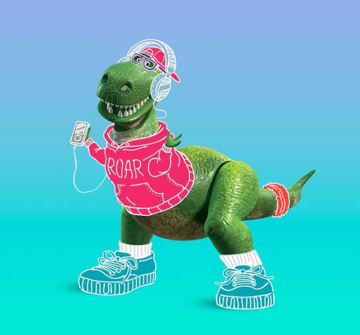 Intissé Standard Toy Story Roar