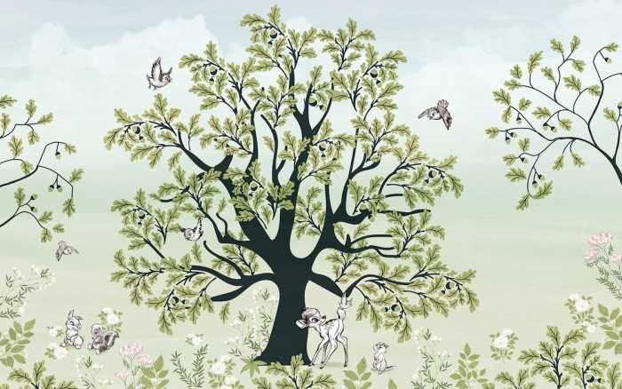Intissé Standard Bambi Forest Friends