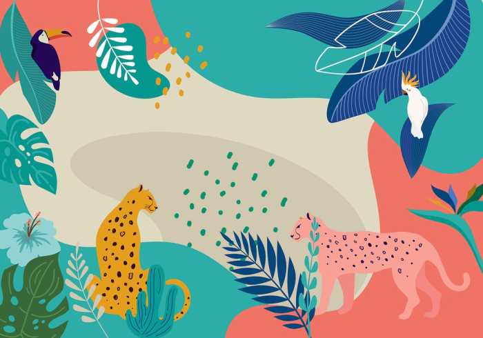 Intissé Standard Jungle Rendezvous