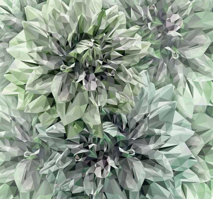 Intissé Standard Emerald Flowers