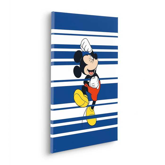 Vlies Bild auf Keilrahmen/ Echtholzrahmen Mickey Rockstar