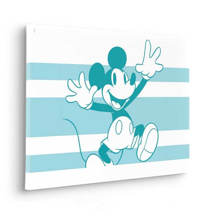 Vlies Bild auf Keilrahmen/ Echtholzrahmen Mickey Playful