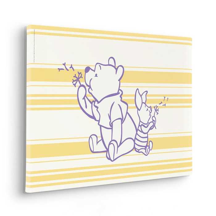 Vlies Bild auf Keilrahmen/ Echtholzrahmen Winnie the Pooh Dandelions