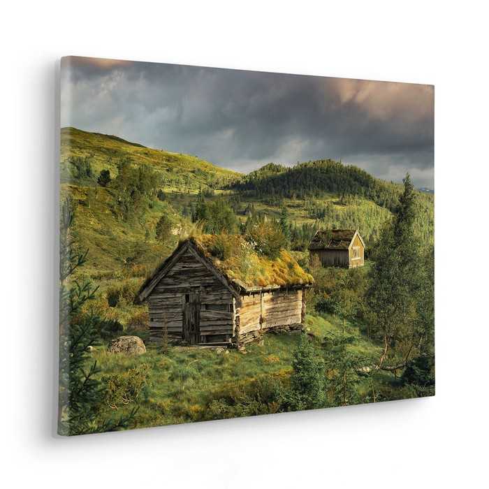 Vlies Bild auf Keilrahmen/ Echtholzrahmen Rustic Charme