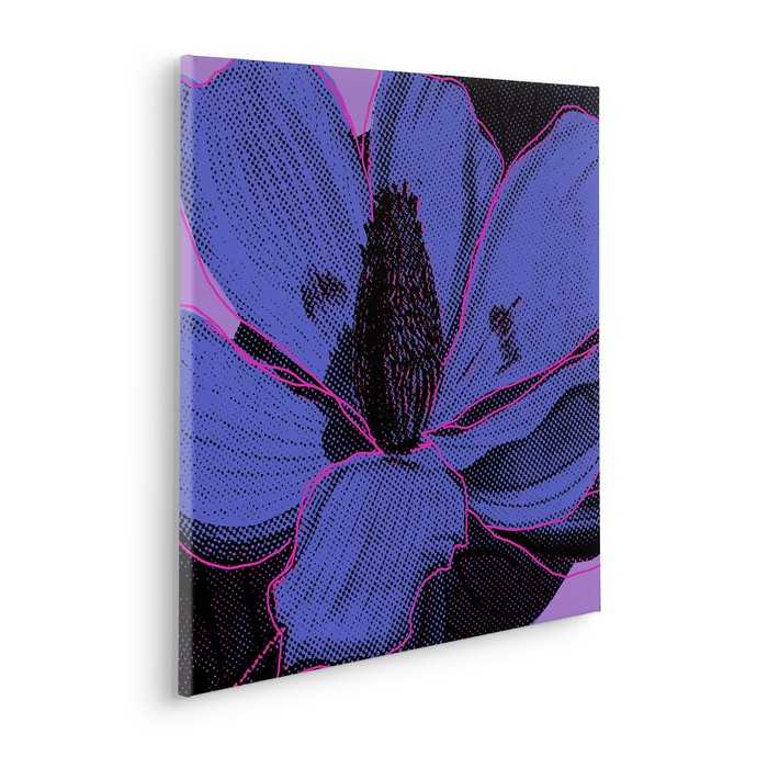 Vlies Bild auf Keilrahmen/ Echtholzrahmen Purple Fusion