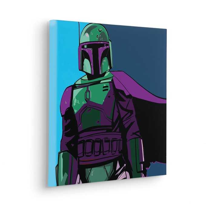 Vlies Bild auf Keilrahmen/ Echtholzrahmen Star Wars Cyberart by Boba Fett
