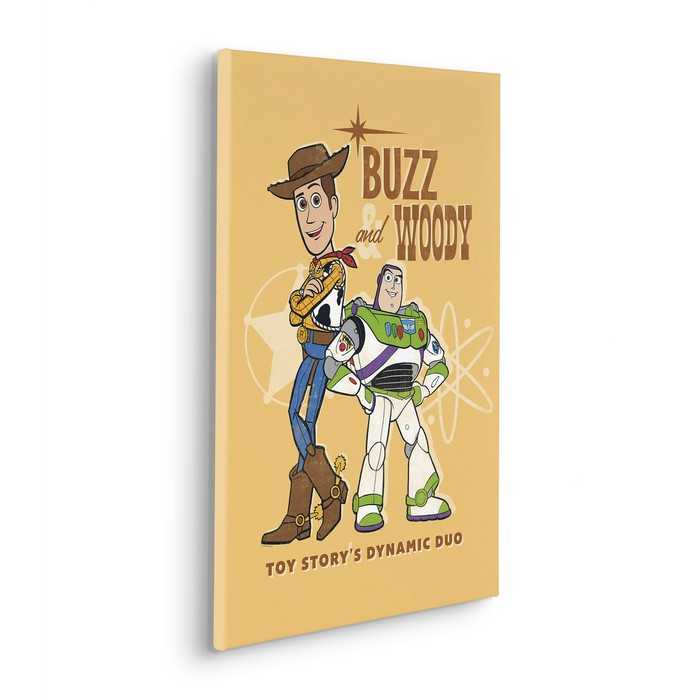 Vlies Bild auf Keilrahmen/ Echtholzrahmen Disney and Pixar Toy Story Buzz and Woody