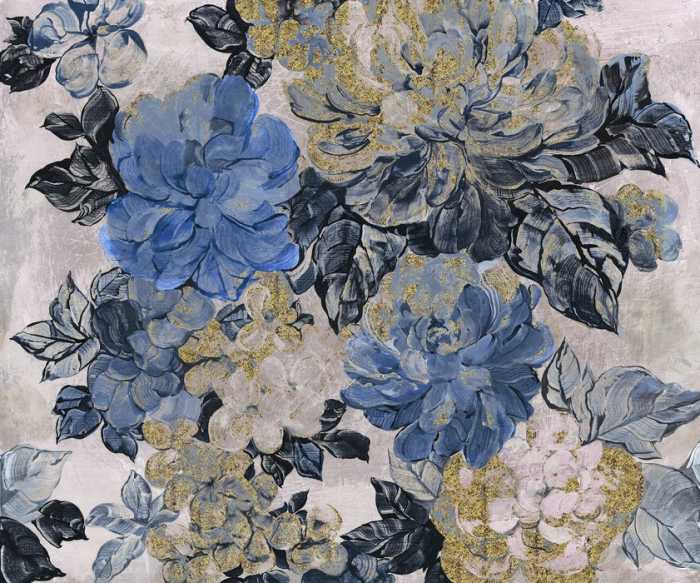 Intissé Premium Vintage blue Garden