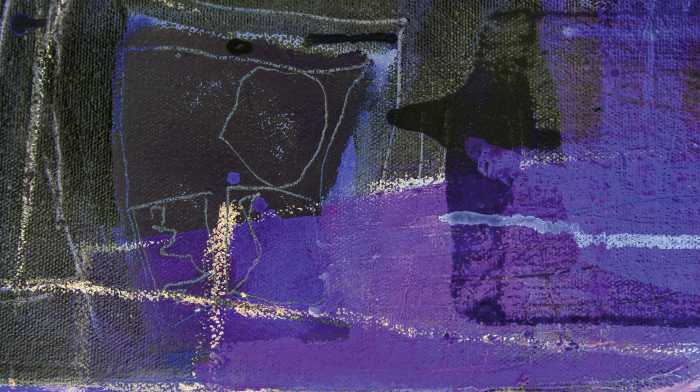Photo murale intissé impression numérique Rooms Opening darkgrey-violett