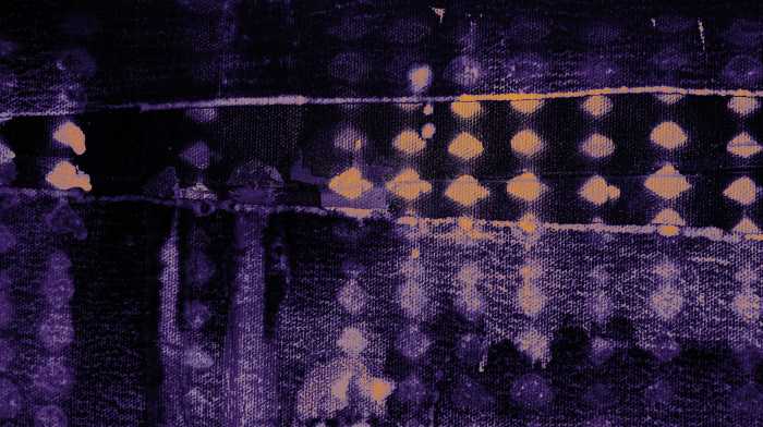 Photo murale intissé impression numérique Zigzag Spangling darkviolett