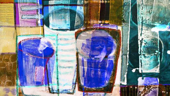 Intissé Premium Drinks Spilling yellow-blue
