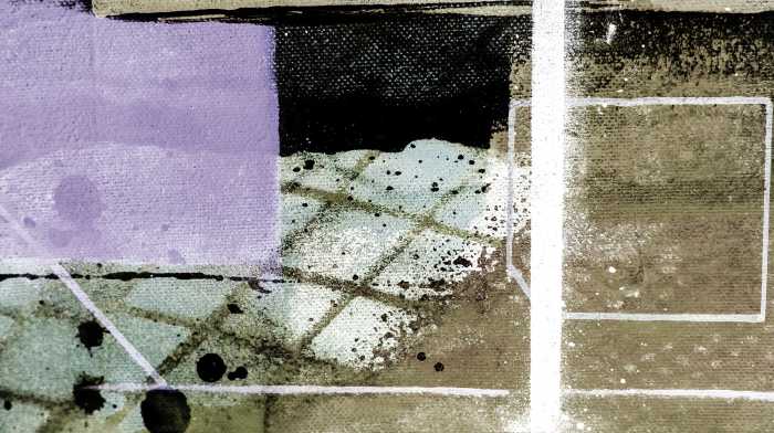 Photo murale intissé impression numérique Cobbles Together violett
