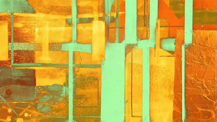 Intissé Premium Cuboids Linedup orange-mint