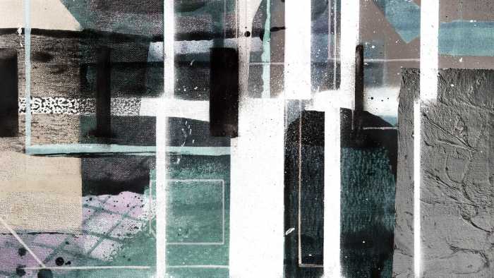 Intissé Premium Cuboids Linedup grey-green