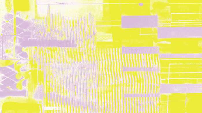 Photo murale intissé impression numérique Fringe Upswept yellow-rose
