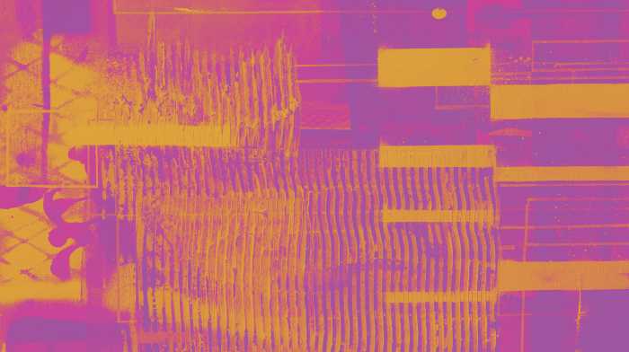 Photo murale intissé impression numérique Fringe Upswept pink-orange