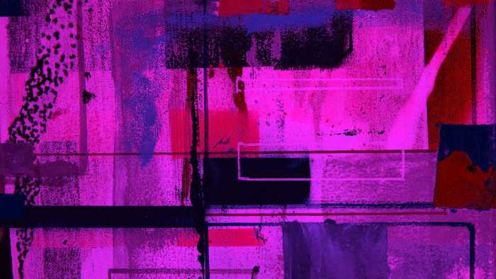 Intissé Premium Liquids Dripping pink-blue