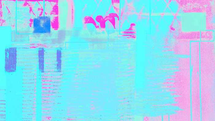 Intissé Premium Rhombus Hiding bleu-pink