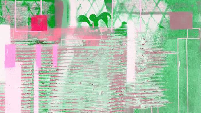 Intissé Premium Rhombus Hiding rose-green