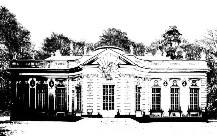 Intissé Premium Castle black-white