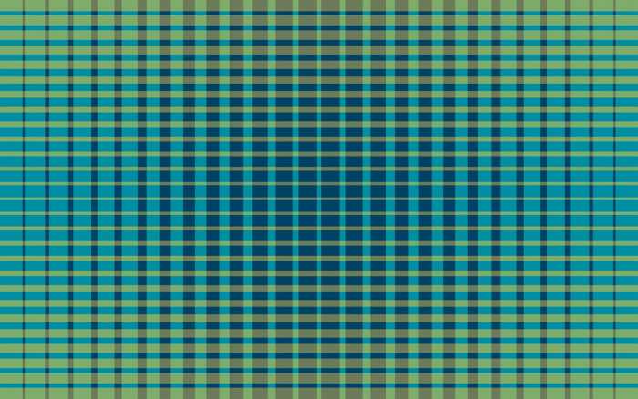 Intissé Premium Chequered blue-turquise