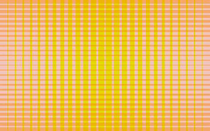 Intissé Premium Chequered yellow-apricot