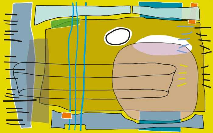 Intissé Premium Composition 5 yellow-ocker