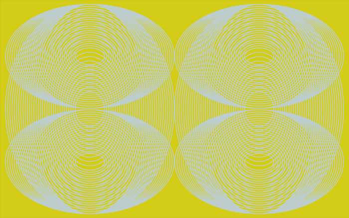 Photo murale intissé impression numérique Eyes Wide Open Quartett yellow-ice