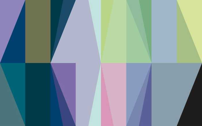 Intissé Premium Gem Stone Rhombus bleu-rose-yellow