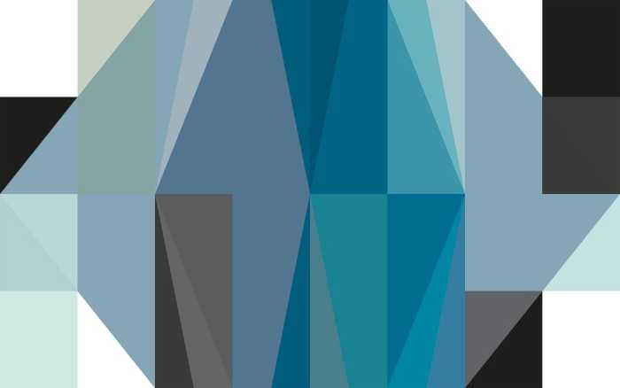 Intissé Premium Gem Stone Rhombus blue-black