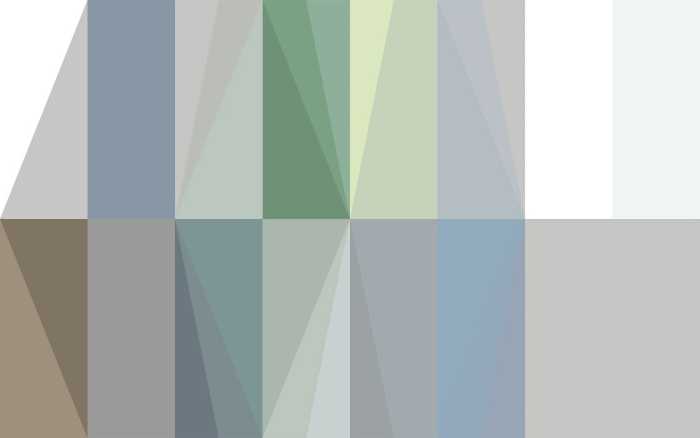 Intissé Premium Gem Stone Rhombus grey-bleu