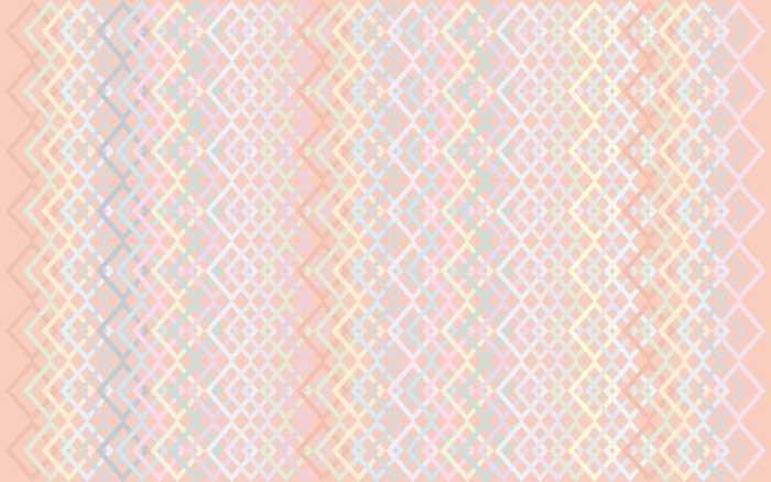 Intissé Premium Structure Rhombus apricot-pastell