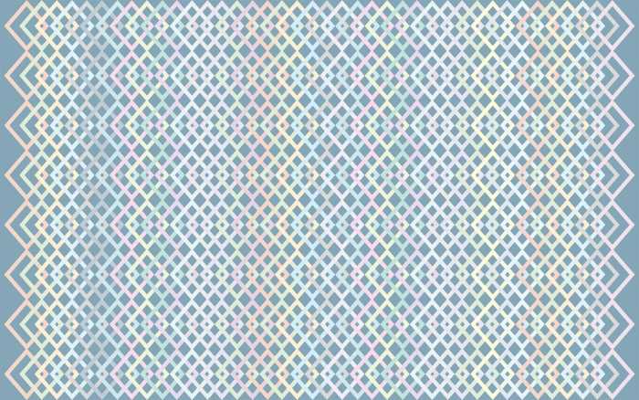 Intissé Premium Structure Rhombus bleu-pastell