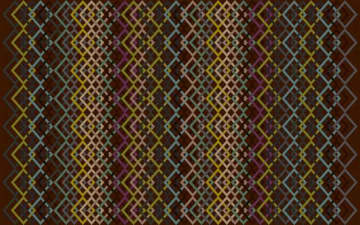 Intissé Premium Structure Rhombus mocca-brown