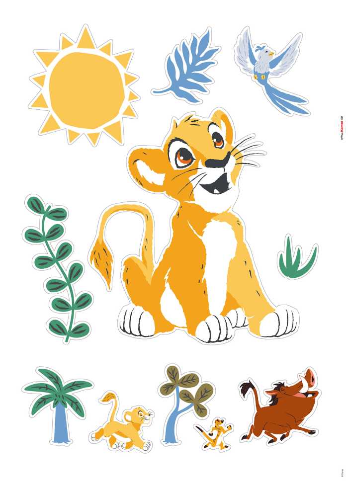 Sticker mural Lion King Faraway Oasis