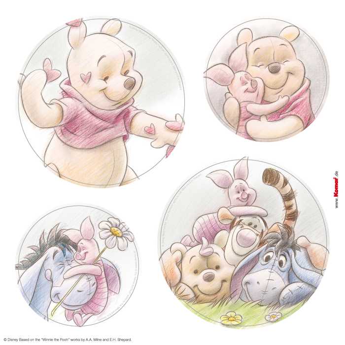 Sticker fenêtre Winnie the Pooh Wonderful Bubbles