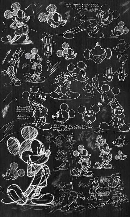 Intissé Mickey - Chalkboard