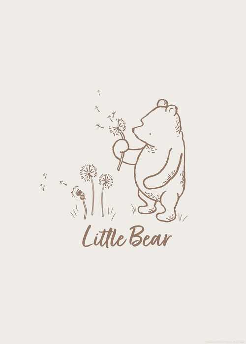 Poster d'art Disney Winnie the Pooh Little Bear