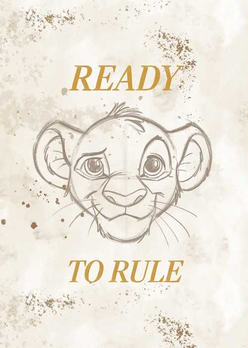 Poster d'art Disney The Lion King Ready to Rule
