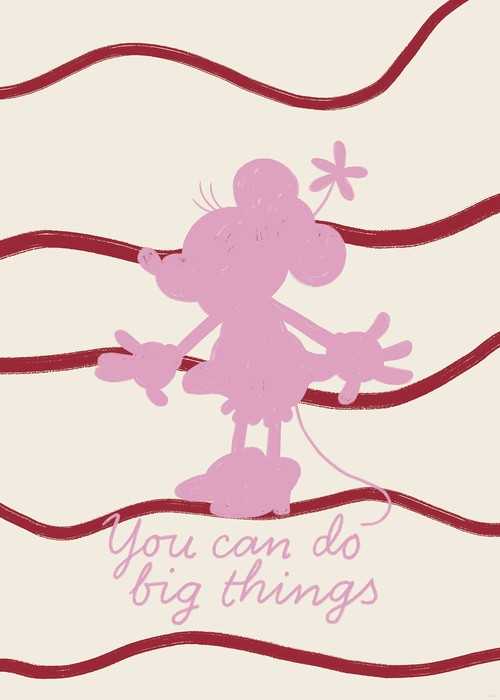 Poster d'art Disney Minnie Mouse You Can Do Big Things