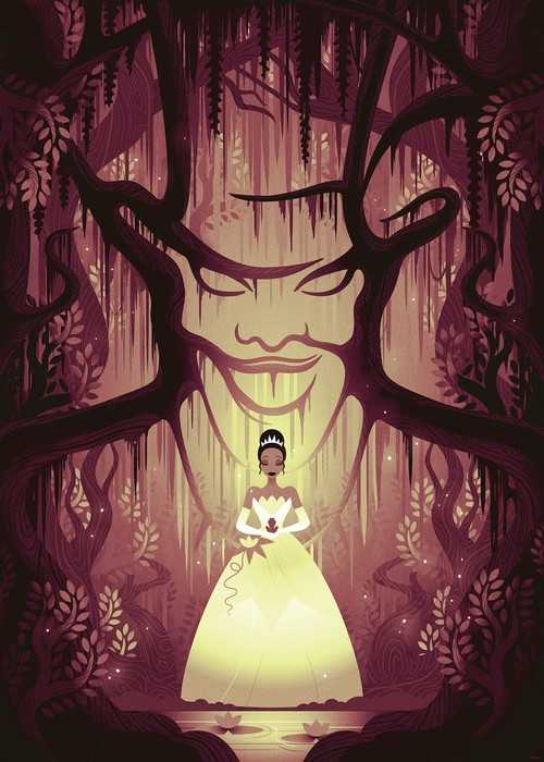 Poster d'art Disney Tiana Dr. Facilier