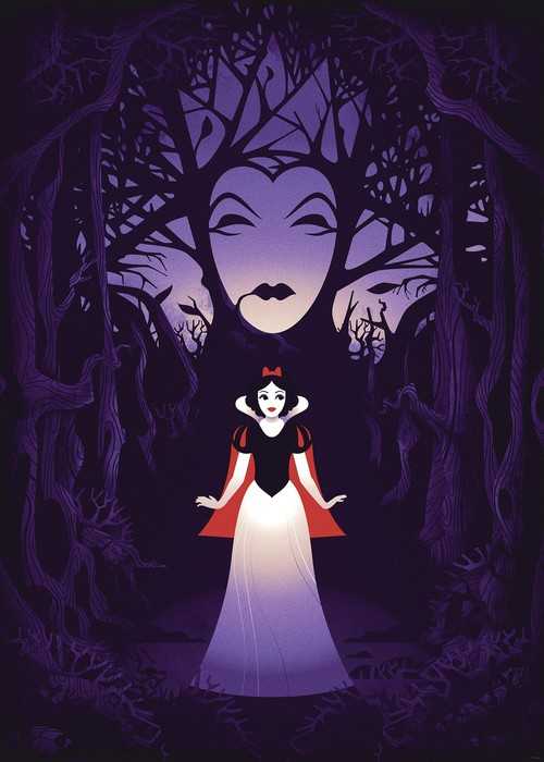 Poster d'art Disney Snow White Evil Queen
