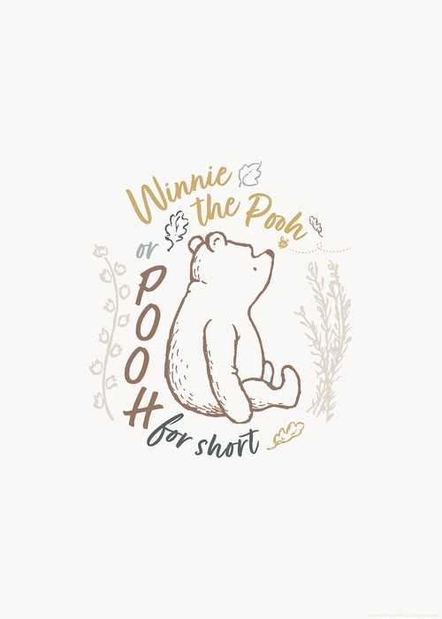 Poster d'art Disney Winnie the Pooh for Short
