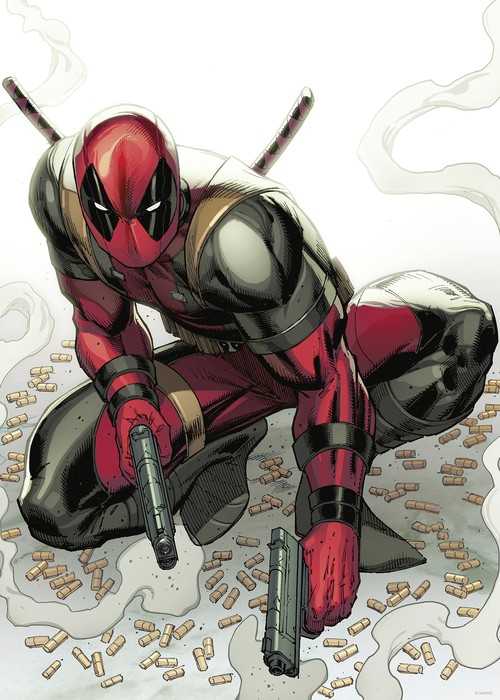 Poster d'art Marvel Deadpool Bullets