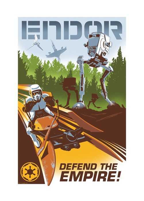 Poster d'art Star Wars - Defend the Empire