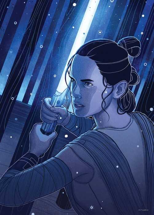 Poster d'art Star Wars - Jedimaster Rey
