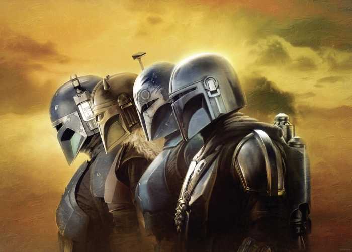 Poster d'art Star Wars The Mandalorian Line Up