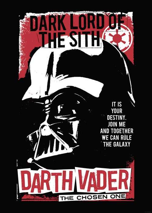 Poster d'art Star Wars Darth Vader The Chosen One
