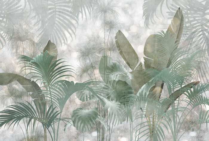 Photo murale intissé Paillettes Tropicales