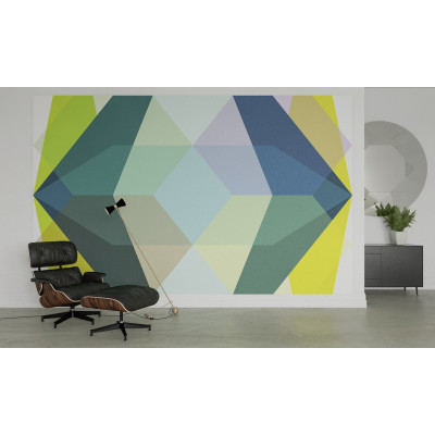 Gem Stone Kite petrol-bleu-yellow